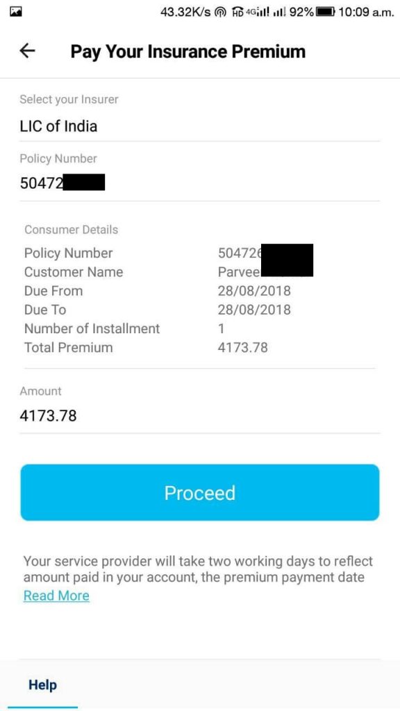 Online Lic Payment Through Paytm 4